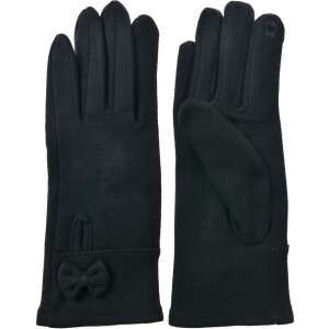 Juleeze JZGL0091Z Gants 9x23x1 cm noir noeud hiver
