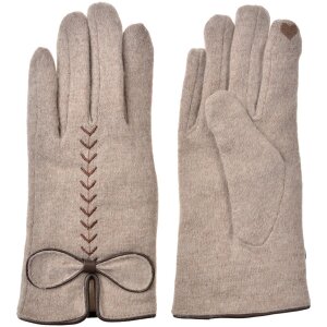 Juleeze JZGL0096BE Gants dhiver beige 9x23 cm Application...