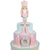 Clayre & Eef 6PR4261 Décoration Gâteau Ø 17x42 cm Rose Polyrésine style rustique