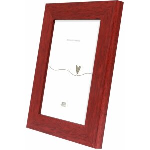 Deknudt S226K4 cadre photo bois rouge 10x15 à 70x100 cm profil plat