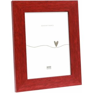 Deknudt S226K4 cadre photo bois rouge 10x15 à 70x100 cm profil plat
