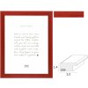 Deknudt S226K4 cadre photo bois rouge 10x15 à 70x100 cm profil plat