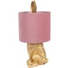 Clayre & Eef 6LMC0099GOVP Lampe de table lapin or rose Ø20x43 cm E27 60W