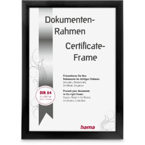 Hama Cadre plastique Chiaro Noir 21 x 29 7 cm DIN A4