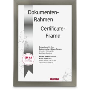 Hama Cadre plastique Chiaro acier 21 x 29,7 cm DIN A4