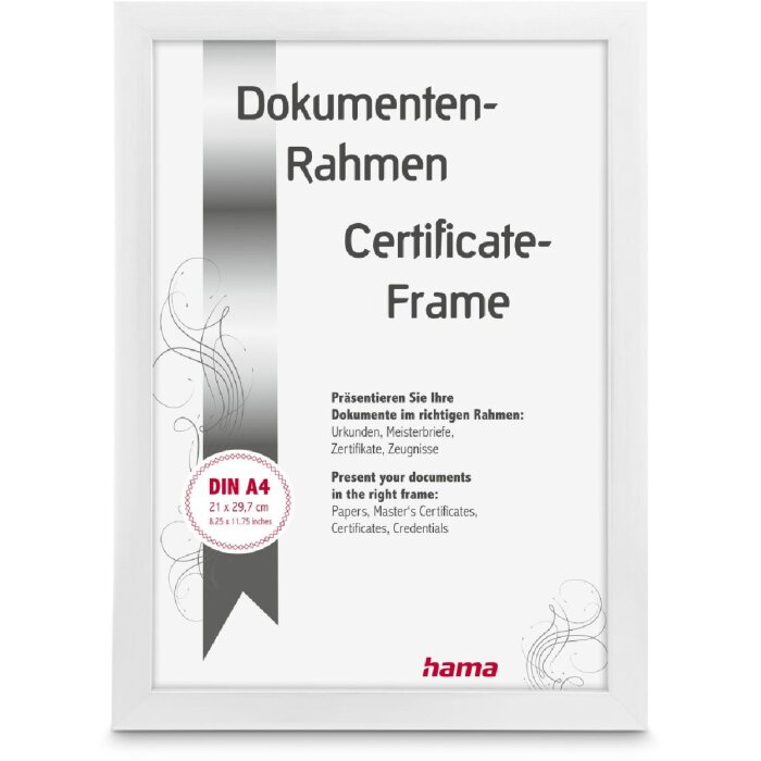 Hama cadre plastique Chiaro blanc 21 x 29,7 cm DIN A4