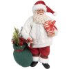 Clayre & Eef 65599 Décorations de Noël Père Noël blanc rouge 18x13x27 cm