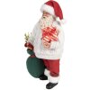 Clayre & Eef 65599 Décorations de Noël Père Noël blanc rouge 18x13x27 cm