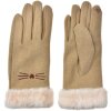 Juleeze JZGL0098 Gants beige 9x23x2 cm Design chat avec fourrure synthétique