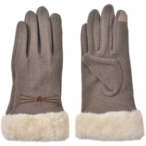 Juleeze JZGL0102KH Gants Marron 9x23x2 cm Doublure en...