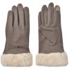 Juleeze JZGL0102KH Gants Marron 9x23x2 cm Doublure en fourrure synthétique douce