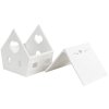 Clayre & Eef 6CE1740 Porte-bougie à chauffe-plat Maison Porcelaine Blanc 9x7x8 cm