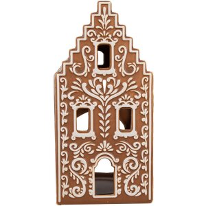 Clayre & Eef 6CE1745 Photophore Petite maison marron...