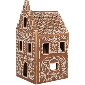 Clayre & Eef 6CE1745 Photophore Petite maison marron...