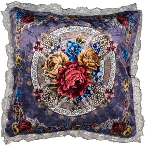 Clayre & Eef KT030.054 Housse de coussin Violet Beige...