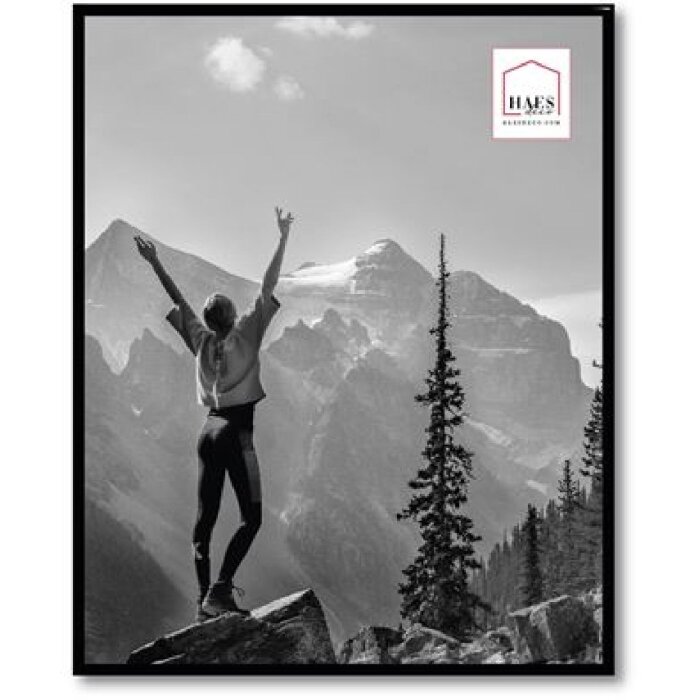Haes Deco Cadre photo plastique EF7B Easy Frame noir 40x50 cm montage mural