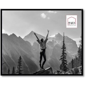 Haes Deco Cadre photo plastique EF7B Easy Frame noir 40x50 cm montage mural