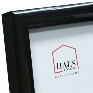 Haes Deco Cadre photo plastique EF7B Easy Frame noir 40x50 cm montage mural