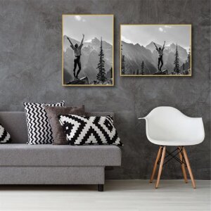 Haes Deco Cadre photo plastique EF8G Easy Frame Gold 50x70 cm pour montage mural