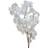 Clayre & Eef 5PL0108W Branche décorative avec fleurs blanc plastique Ø 8x95 cm