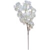 Clayre & Eef 5PL0108W Branche décorative avec fleurs blanc plastique Ø 8x95 cm