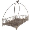 Clayre & Eef 6Y5674 Set de 2 paniers marron fer 39x20x30 30x15x22 cm