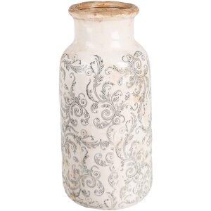 Clayre & Eef 6CE1927L Vase Ø 15x32 cm Blanc