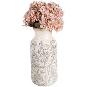 Clayre & Eef 6CE1927L Vase Ø 15x32 cm Blanc