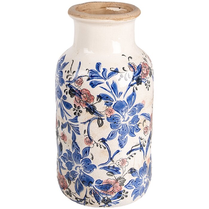 Clayre & Eef 6CE1928M Vase design fleur Ø 14x26 cm