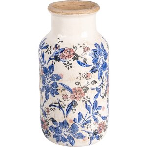 Clayre & Eef 6CE1928M Vase design fleur Ø 14x26 cm