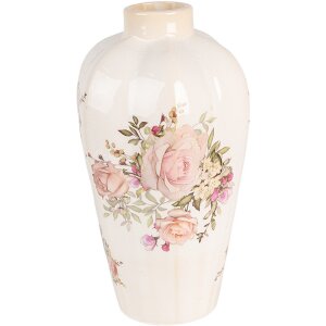 Clayre & Eef 6CE1963S Vase motif floral Ø...