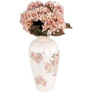 Clayre & Eef 6CE1963S Vase motif floral Ø 17x30 cm