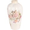 Clayre & Eef 6CE1963S Vase motif floral Ø 17x30 cm