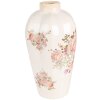 Clayre & Eef 6CE1963S Vase motif floral Ø 17x30 cm