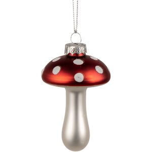 Clayre & Eef 6GL4471 Boule de Noël champignon...