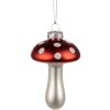 Clayre & Eef 6GL4471 Boule de Noël champignon Ø 6x9 cm