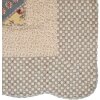 Clayre & Eef Q203.061 Couvre-lit 230x250 cm 2 taies doreiller 50x70 cm