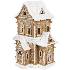 Clayre & Eef 6PR3906GG LED Maison décorative aspect pain dépices 28x21x37 cm