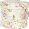Clayre & Eef 66004 Set de 3 boîtes à chapeau Ø 23/20/17 cm Floral Vintage Design