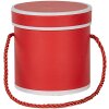 Clayre & Eef 66009R Boîte cadeau ronde Rouge Ø 12x12 cm Carton avec poignée