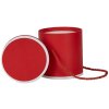 Clayre & Eef 66009R Boîte cadeau ronde Rouge Ø 12x12 cm Carton avec poignée