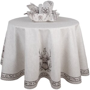 Clayre & Eef GTW45 Maniques Beige Marron Coton 20x20 cm style campagnard