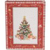 Clayre & Eef 65755 Lot de 3 boîtes de rangement rouge-blanc 27x22x7 cm