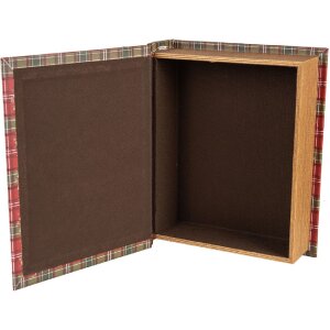 Clayre & Eef 65756 Boîte de rangement Set Rouge Blanc 3 tailles Noël MDF