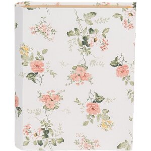Clayre & Eef 66013W Boîte en forme de livre Blanc 17x14x5 cm Style romantique