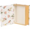 Clayre & Eef 66013W Boîte en forme de livre Blanc 17x14x5 cm Style romantique