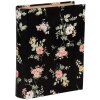 Clayre & Eef 66013Z Boîte forme livre fleurs noir 17x14x5 cm