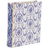 Clayre & Eef 66016 Boîte forme livre Blanc Bleu 17x14x5 cm Rétro Vintage