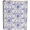 Clayre & Eef 66016 Boîte forme livre Blanc Bleu 17x14x5 cm Rétro Vintage