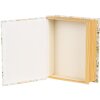 Clayre & Eef 66017 Boîte forme livre blanc vert 17x14x5 cm
